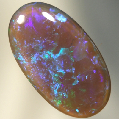 SOLID BLACK CRYSTAL OPAL Green Harlequin pattern. With VIDEO